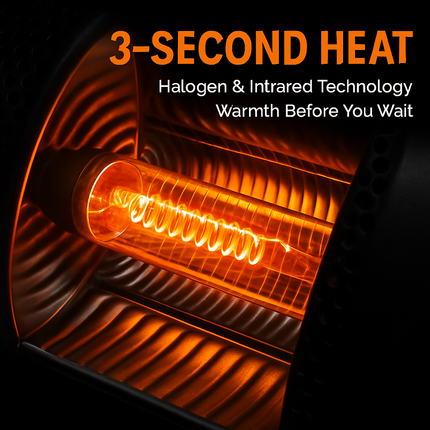 1500W Infrared Heater With Stand Electric Outdoor Patio Heater IP65 Waterproof Tripod Wall Mount with 2 Remotes 3 Heating Levels for Home Restaurant Y