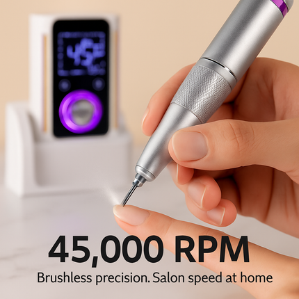 Portable Electric Nail Drill Kit for Home & Salon Use