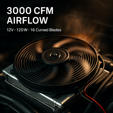 Radiator Cooling Fan for Vehicles with High Airflow