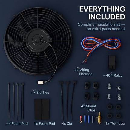 Radiator Cooling Fan for Vehicles with High Airflow