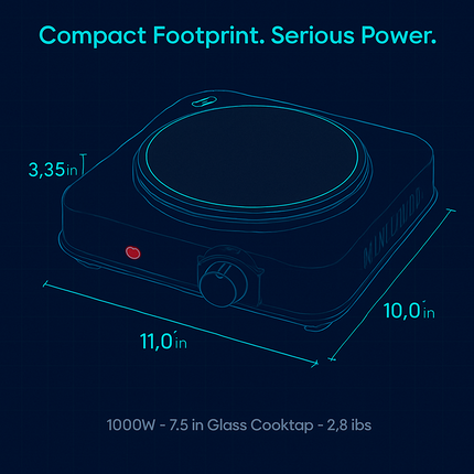 Infrared Single Burner Portable Hot Plate Stove