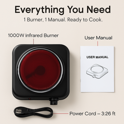 Infrared Single Burner Portable Hot Plate Stove
