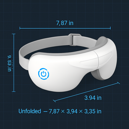 Eye Massager With Heat, Music, Wireless Mask for Migraines