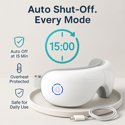 Eye Massager With Heat, Music, Wireless Mask for Migraines