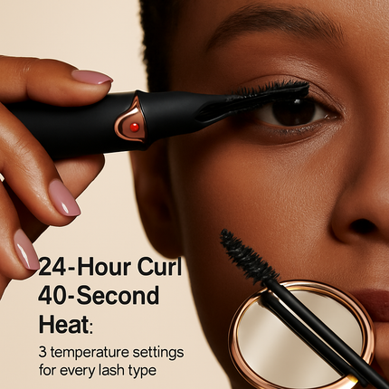 2 in 1 Clip Comb Heated Eyelash Curler for Home Use