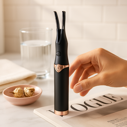 2 in 1 Clip Comb Heated Eyelash Curler for Home Use