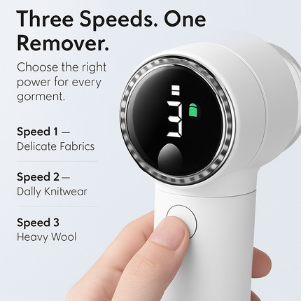 Fabric Shaver with 3 Speeds and Lint Remover