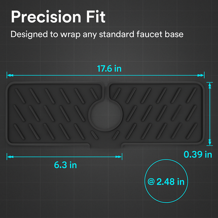 Silicone Faucet Mat for Kitchen Sink Splash Guard