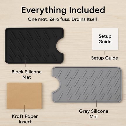 Silicone Faucet Mat for Kitchen Sink Splash Guard