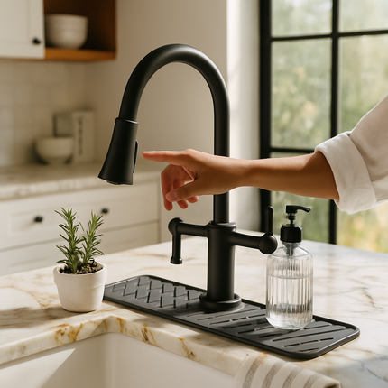 Silicone Faucet Mat for Kitchen Sink Splash Guard