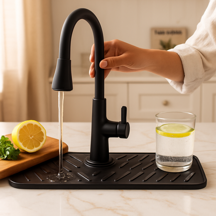 Silicone Faucet Mat for Kitchen Sink Splash Guard