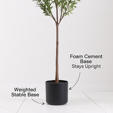 Artificial Olive Tree with Lush Branches and Fruits