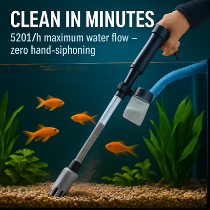 Battery-Operated Aquarium Vacuum Gravel Cleaner