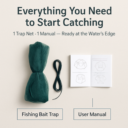 Fishing Trap Net Foldable Bait Trap for Shrimp & Crabs
