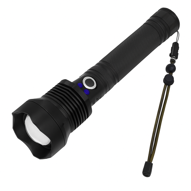 LED Tactical Flashlight: Rechargeable, Zoomable, 3 Modes