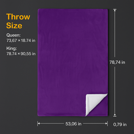 Fleece Throw Blanket - Cozy Double-Sided Microfiber Comfort