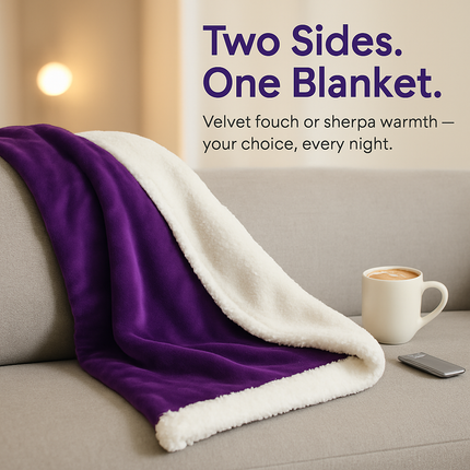 Fleece Throw Blanket - Cozy Double-Sided Microfiber Comfort