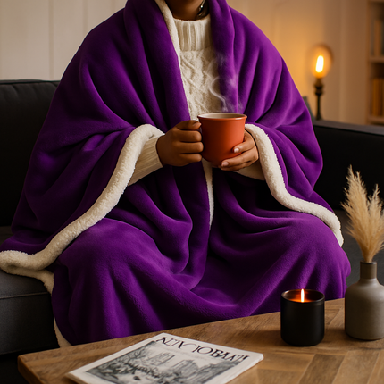 Fleece Throw Blanket - Cozy Double-Sided Microfiber Comfort