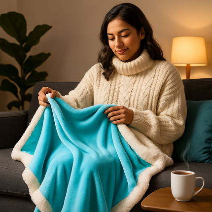 Fleece Throw Blanket - Cozy Double-Sided Microfiber Comfort