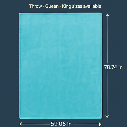 Fleece Throw Blanket - Cozy Double-Sided Microfiber Comfort