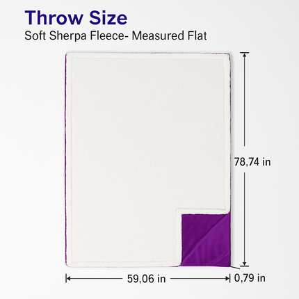 Fleece Throw Blanket - Cozy Double-Sided Microfiber Comfort