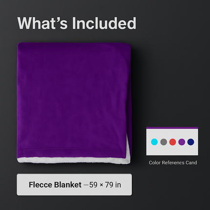 Fleece Throw Blanket - Cozy Double-Sided Microfiber Comfort