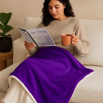 Fleece Throw Blanket - Cozy Double-Sided Microfiber Comfort