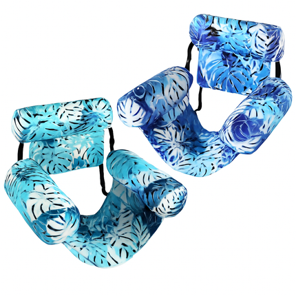 2 Pack Inflatable Pool Floats for Adult Inflatable Hammocks Floating Lounge Chairs for Party Summer Water Beach Lake Fun