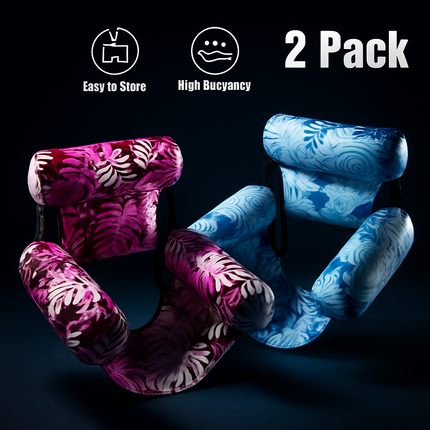 2 Pack Inflatable Pool Floats for Adult Inflatable Hammocks Floating Lounge Chairs for Party Summer Water Beach Lake Fun