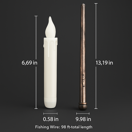 Flameless Floating LED Candles with Remote Wand