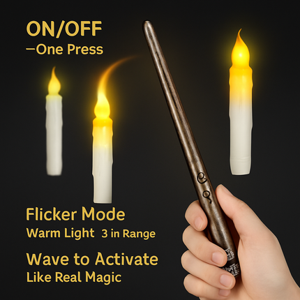 Flameless Floating LED Candles with Remote Wand