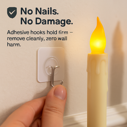 Flameless Floating LED Candles with Remote Wand