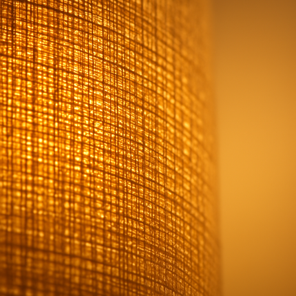 Tall Floor Lamp with Shade, Warm Yellow Light