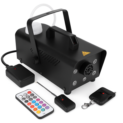 Fog Machine with Multi-Color Lighting for Parties
