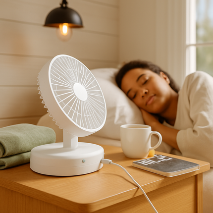 Foldable Table Fan with Wall & Desk Mount