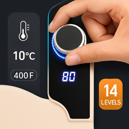 Food Warming Mat 23.6X15.8In 300W Fast Heating Electric Silicone Food Warmer With 14 Temp Levels 10Hrs Timer Settings Roll-Up Portable Hot Plates Heat