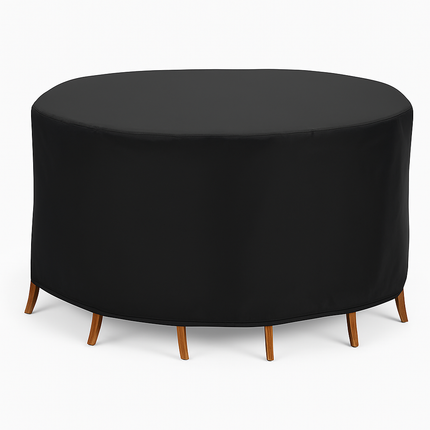 Circular Table Cover for 6-Seat Outdoor Furniture