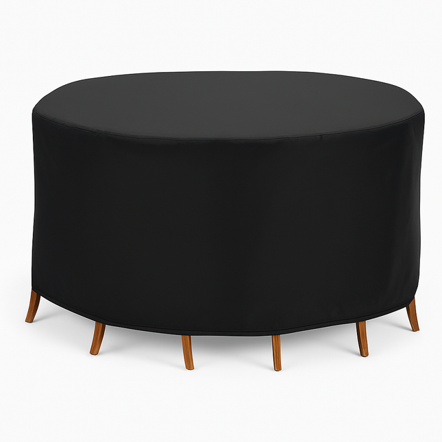 Circular Table Cover for 6-Seat Outdoor Furniture