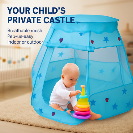 Kids Pop Up Play Tent - Princess Castle, Indoor/Outdoor