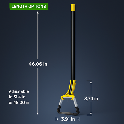 Adjustable Garden Hoe - Handheld Stirrup Weeder for Weeding
