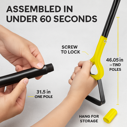 Adjustable Garden Hoe - Handheld Stirrup Weeder for Weeding