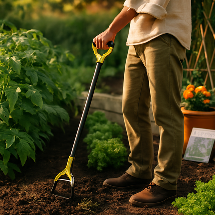 Adjustable Garden Hoe - Handheld Stirrup Weeder for Weeding