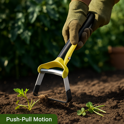 Adjustable Garden Hoe - Handheld Stirrup Weeder for Weeding