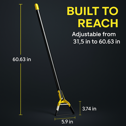 Adjustable Garden Hoe - Handheld Stirrup Weeder for Weeding