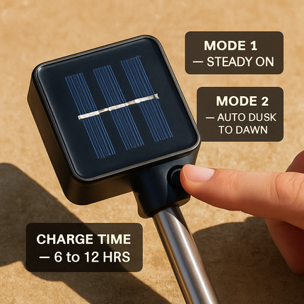 Solar Firefly Path Lights for Garden Decor - 2-Pack