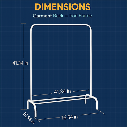 Freestanding Garment Rack for Home and Dormitory Storage