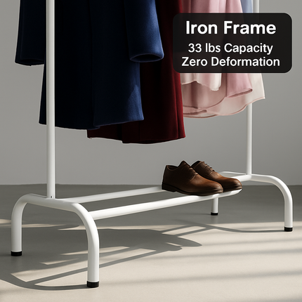 Freestanding Garment Rack for Home and Dormitory Storage