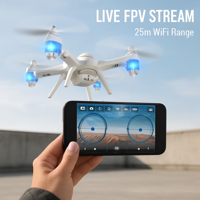 4.5 Ch 6 Axis Gyro 6 Motor 2.4Ghz RC WIFI FPV Quadcopter with HD Camera