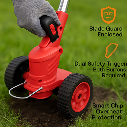 Grass Trimmer with Wheels for Lawn Edges