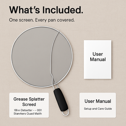 Grease Splatter Screen for Pans and Woks